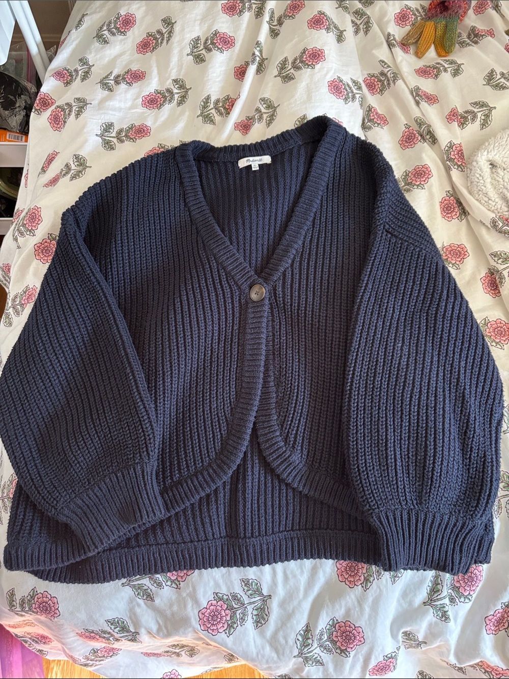 Navy Blue Madewell Cardigan
